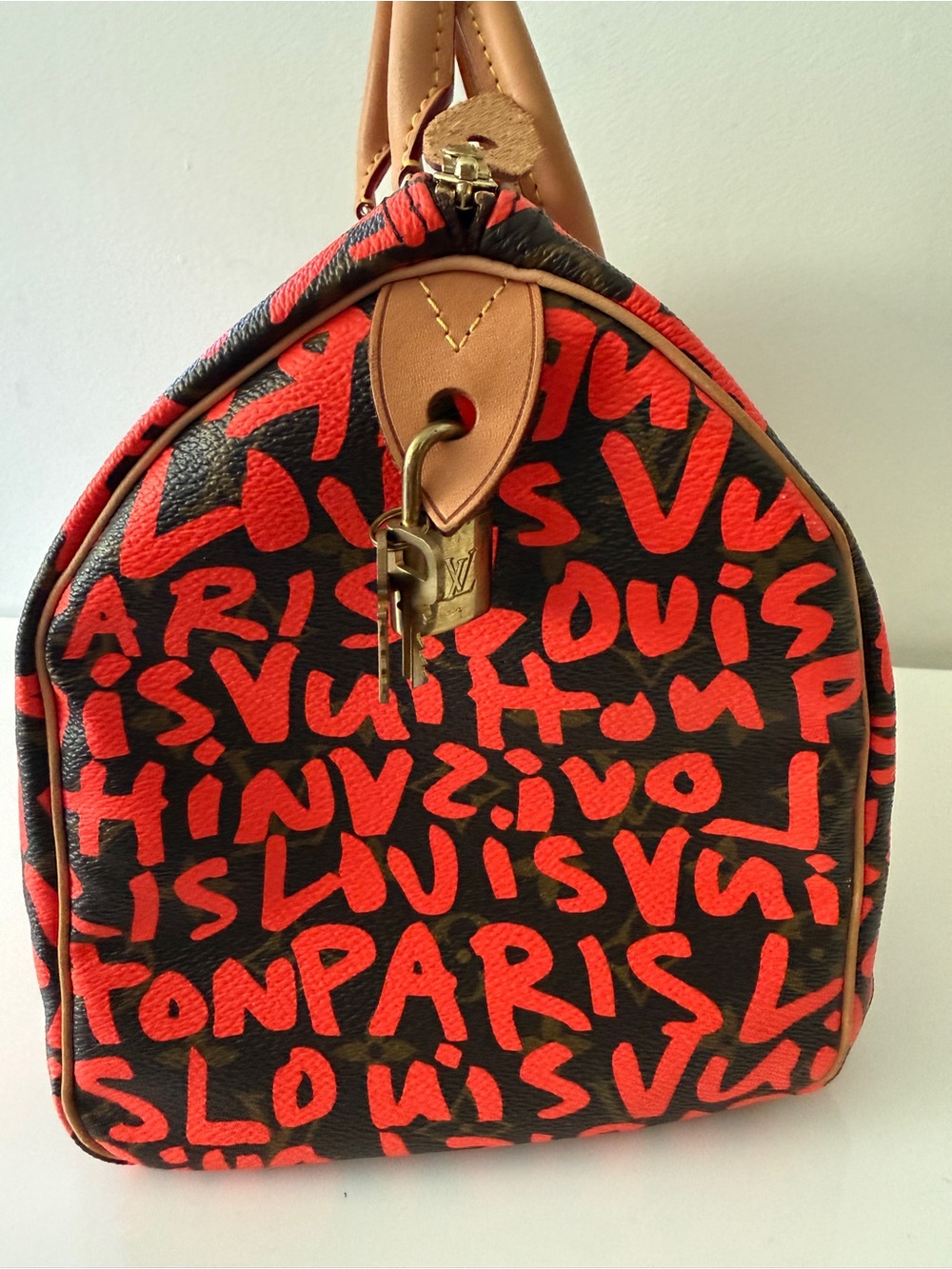 LOUIS VUITTON x Stephen Sprouse Monogram Graffiti Speedy 30 - Orange Handbag Bag - Picture 11 of 16